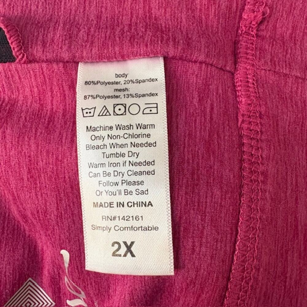 LuLaRoe Rise Invincible 2X Pink Sports Bra - Picture 4 of 5